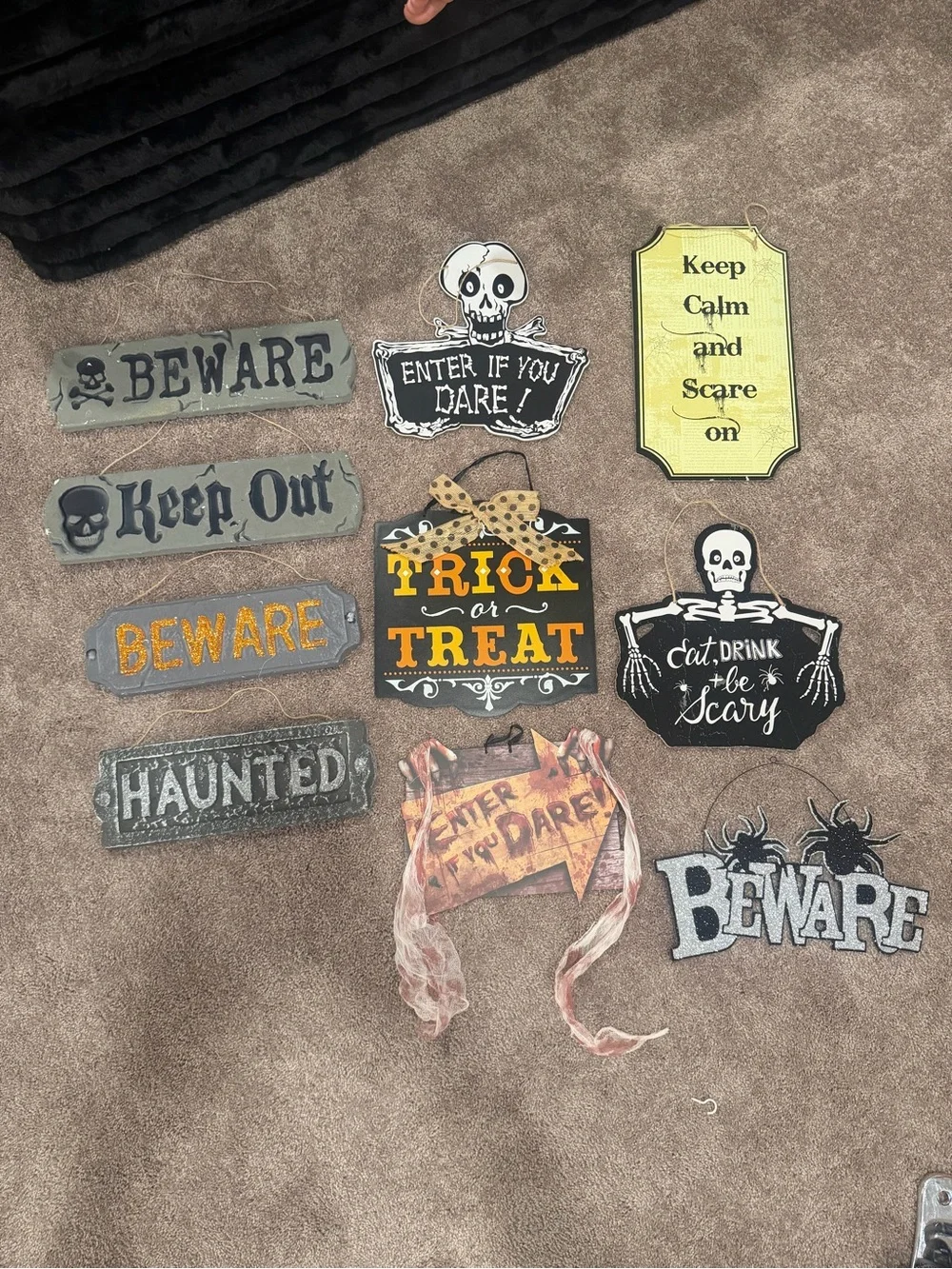 Halloween Decorations Wall Signs - Multi-Color